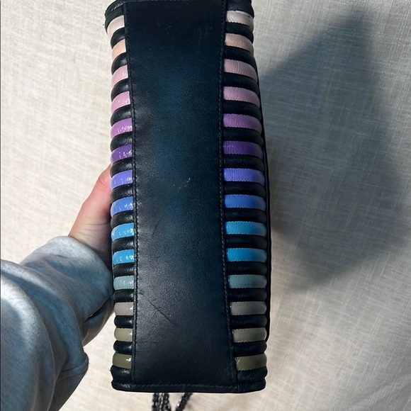 COACH Parker with Multicolor Striped Quilting Women's Bag - Picture 5 of 8